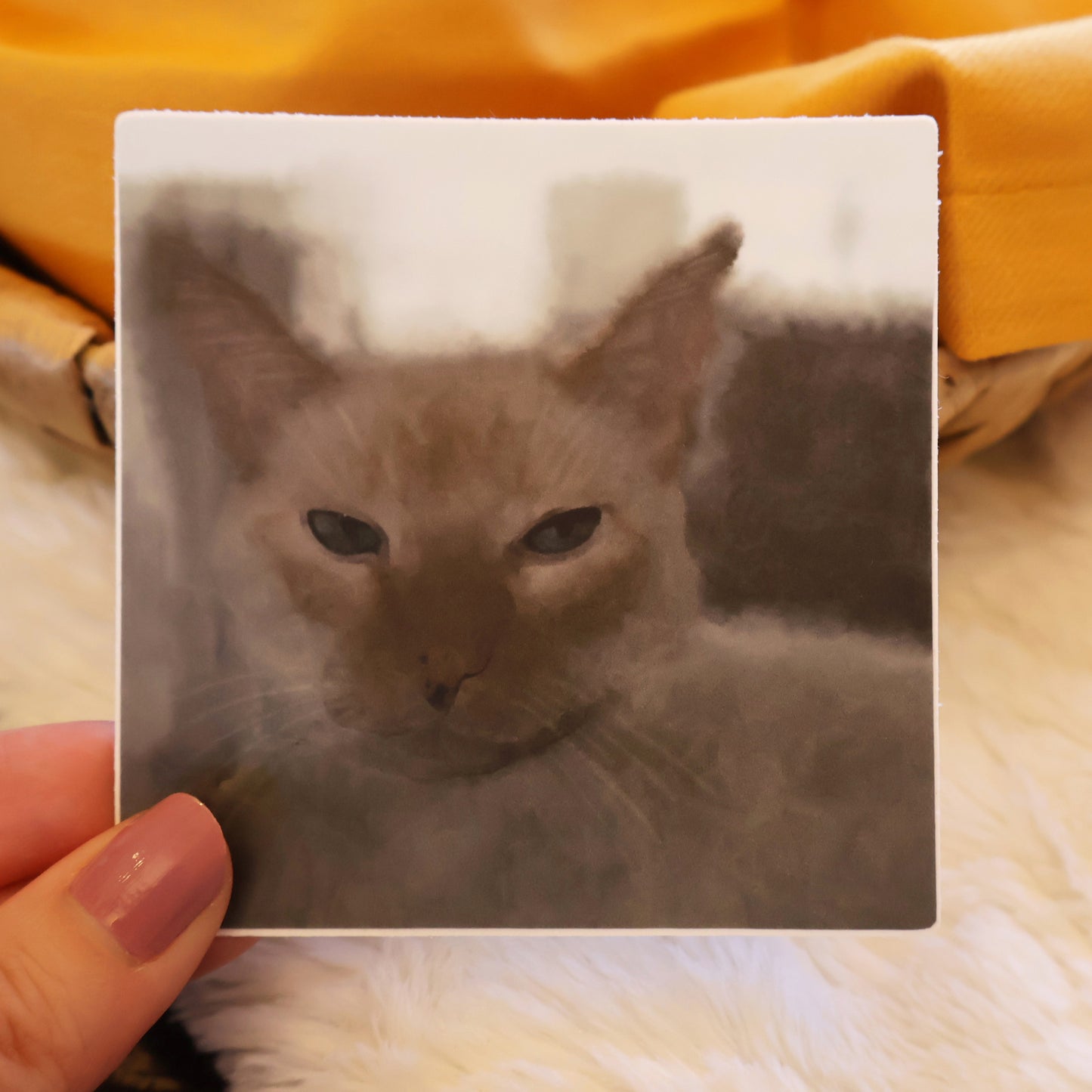 RED POINT SIAMESE (Watercolor)