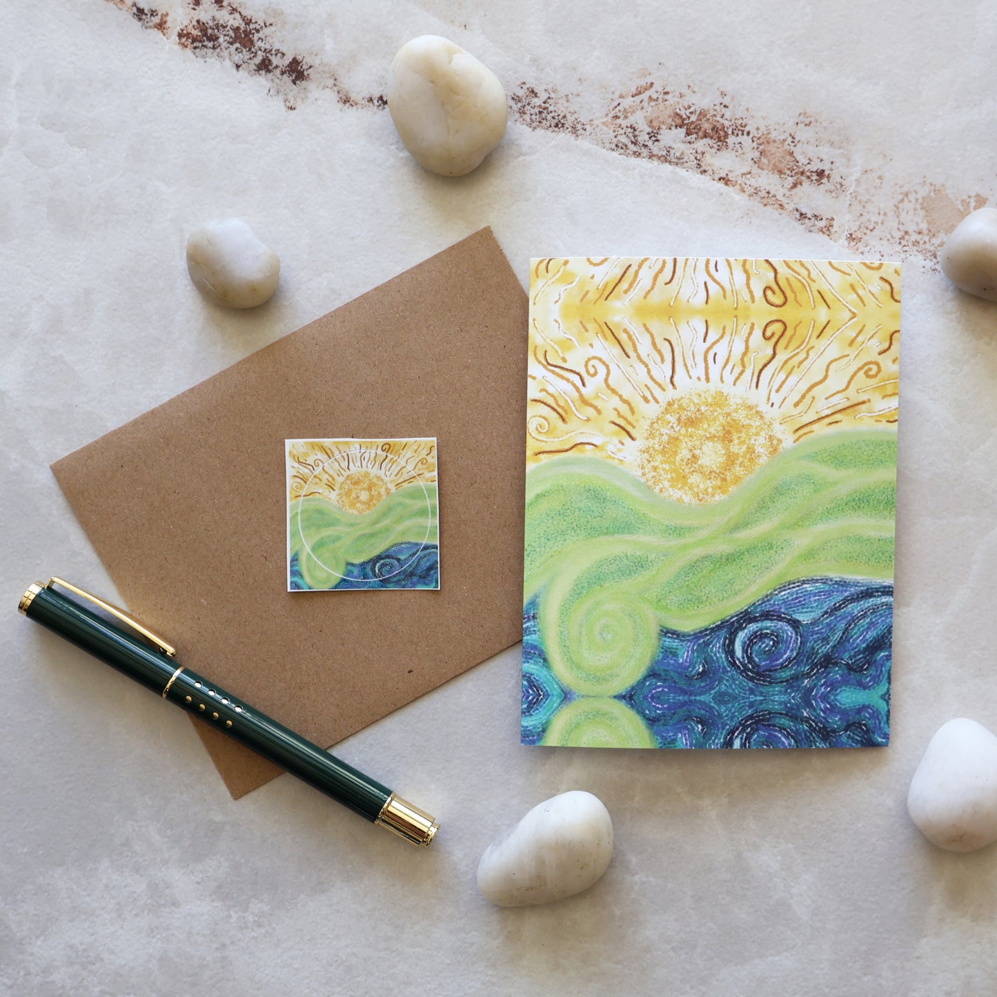 SUNLIT SPIRAL FLOW