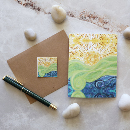 SUNLIT SPIRAL FLOW